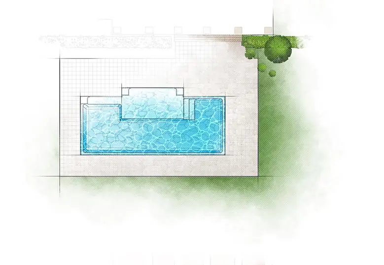 Dynasty-IntroDrawing.-Aerial-779×538-1 Aviva Pools The DYNASTY fiberglass pool aerial view