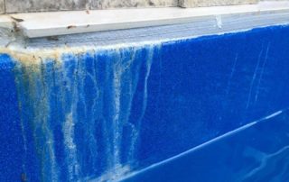 Fiberglass pool calcium buildup